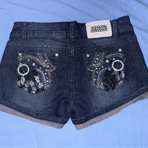 Women's Denim Shorts Blue - Picture 7 of 7